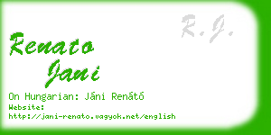 renato jani business card